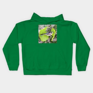 Long-tailed Garden Bird Kids Hoodie